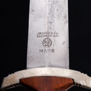 SA Service Dagger (Transitional type) [Jacobs & Co] Stamp - M7/18 