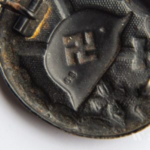 Wound Badge 1939 (second type) in black [Werner Redo] Counter-relief