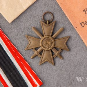 War Merit Cross 2nd Class with swords   Mint Original wrapping paper and packaging