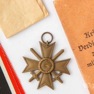 War Merit Cross 2nd Class with swords   Mint Original wrapping paper and packaging