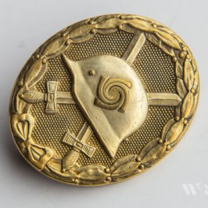 Wound Badge 1939 (second type) in gold [Hauptmünzamt] Solid