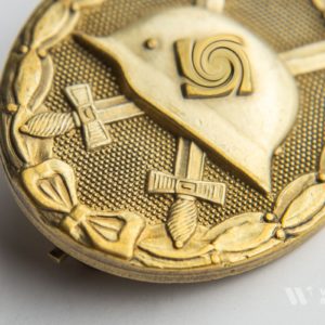 Wound Badge 1939 (second type) in gold [Hauptmünzamt] Solid