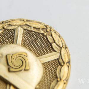 Wound Badge 1939 (second type) in gold [Hauptmünzamt] Solid
