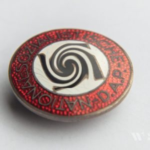 NSDAP Party Badge [Karl Wurster] RZM code: М 1/34 Buttonhole attachment