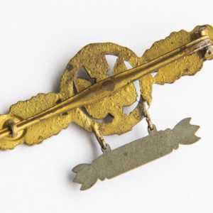 Bomber Badge in gold, with a 