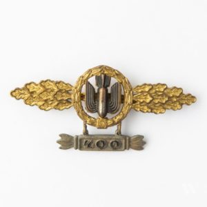 Bomber Badge in gold, with a 