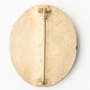 Wound Badge 1939 (second type) in silver Solid Zinc