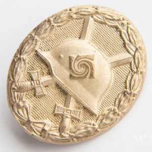 Wound Badge 1939 (second type) in silver Solid Zinc