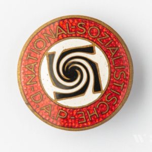 NSDAP Party Badge [Richard Simm & Sohn] RZM code: М 1/137 Buttonhole attachment