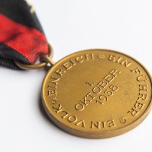 Sudetenland Medal with 'Prager Burg' ('Prague Castle') bar  