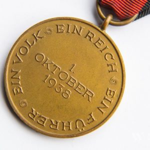 Sudetenland Medal with 'Prager Burg' ('Prague Castle') bar  