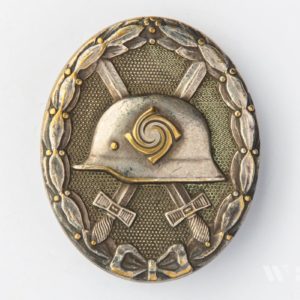 Wound Badge 1939 (second type) in silver [Hauptmünzamt] Solid Buntmetall