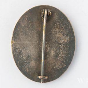 Wound Badge 1939 (second type) in silver [Hauptmünzamt] Solid Buntmetall