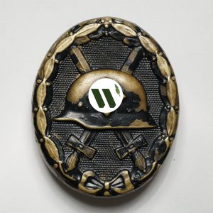 Wound Badge 1939 (second type) in black [Wilhelm Deumer K.G.] Counter-relief
