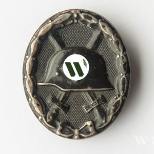 Wound Badge 1939 (second type) in black Counter-relief