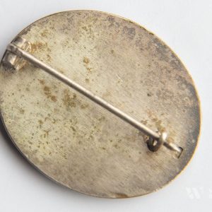 Wound Badge 1939 (second type) in silver [Gustav Brehmer] Solid Buntmetall