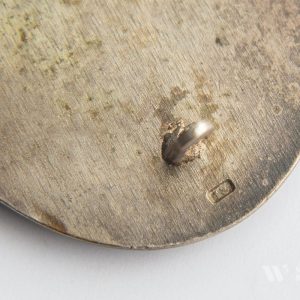 Wound Badge 1939 (second type) in silver [Gustav Brehmer] Solid Buntmetall
