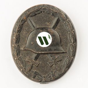 Wound Badge 1939 (second type) in black [Overhoff & Cie.] Counter-relief Integrated fittings