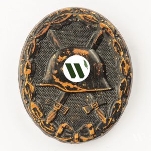 Wound Badge 1939 (second type) in black Counter-relief Brass