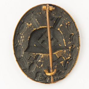 Wound Badge 1939 (second type) in black Counter-relief Brass