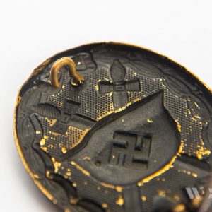 Wound Badge 1939 (second type) in black Counter-relief Brass