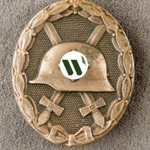 Wound Badge 1939 (second type) in silver Solid