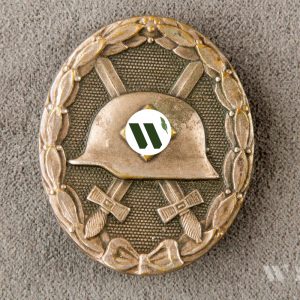 Wound Badge 1939 (second type) in silver Solid