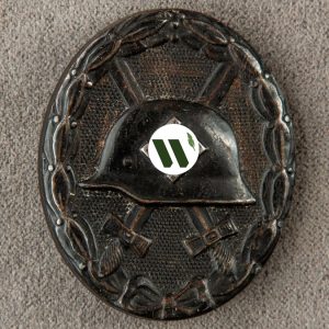 Wound Badge 1939 (second type) in black [Förster & Barth] Counter-relief Rare manufacturer