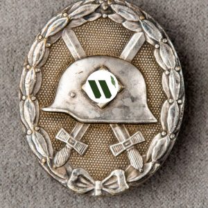 Wound Badge 1939 (second type) in silver [Hauptmünzamt] Solid Buntmetall