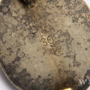 Wound Badge 1939 (second type) in silver [Hauptmünzamt] Solid Buntmetall