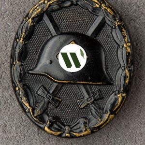 Wound Badge 1939 (second type) in black Counter-relief Brass