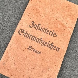 Infantry Assault Badge in bronze [Josef Feix & Söhne] Original packaging