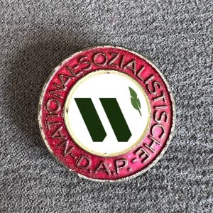 NSDAP Party Badge [Fritz Mannheim G.m.b.H.] RZM code: М 9/312 Buttonhole attachment