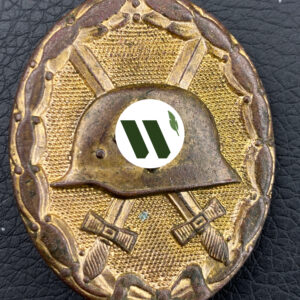 Wound Badge 1939 (second type) in gold [Grossman & Co.] Solid Buntmetall