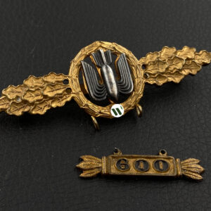 Bomber Badge in gold, with a 