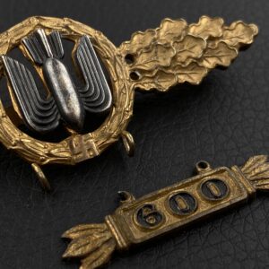 Bomber Badge in gold, with a 