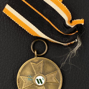 War Merit Cross Medal. Early type of order ribbon