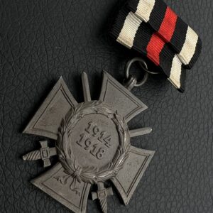 Honour Cross of the World War 1914–1918 with swords [Unidentified manufacturer] Stamp - G1 Set with award certificate