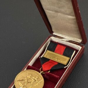 Sudetenland Medal with 'Prager Burg' ('Prague Castle') bar Original case 