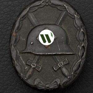 Wound Badge 1939 (second type) in black Counter-relief
