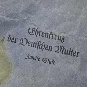 Cross of Honour of the German Mother in silver [Gebruder Gloerfeld] Original packaging