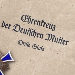 Cross of Honour of the German Mother in bronze [Karl Hensler] Original packaging