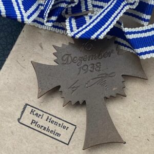 Cross of Honour of the German Mother in bronze [Karl Hensler] Original packaging