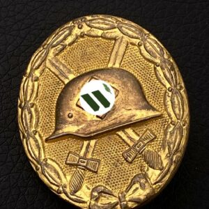 Wound Badge 1939 (second type) in gold [Schauerte & Hohfeld] Solid