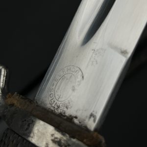 Parade dagger of the fire brigade, 1933 model standard blade [E. & F. Horster] Brand mark  