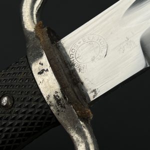 Parade dagger of the fire brigade, 1933 model standard blade [E. & F. Horster] Brand mark  