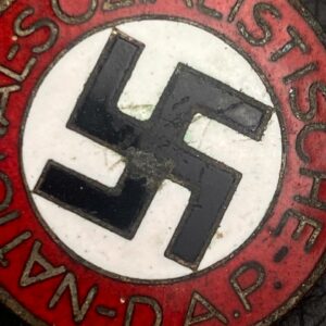 NSDAP Party Badge [Herman Schanzun] RZM code: М 1/7 Pin fastening