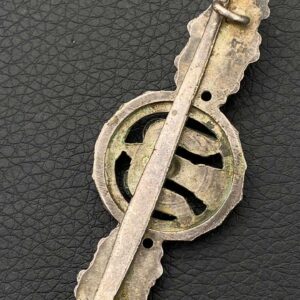 Bomber Badge in silver   Original case