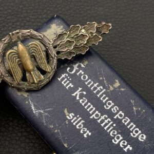 Bomber Badge in silver   Original case