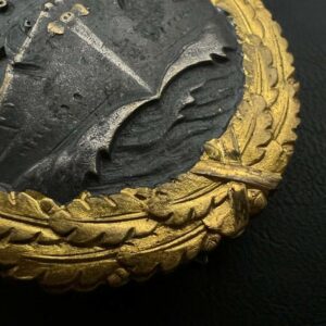 Naval military badge [Schwerin] Buntmetall